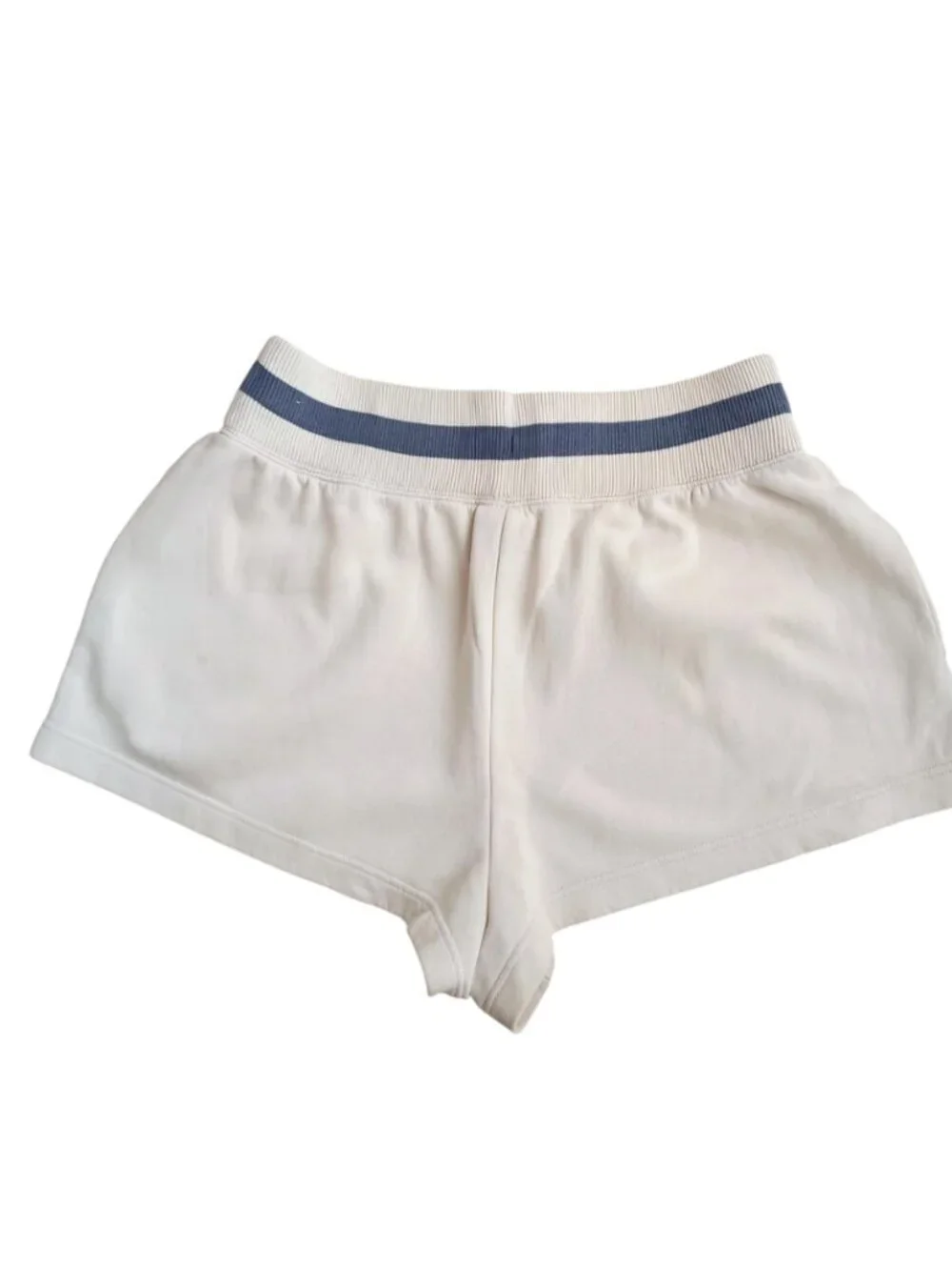 Nike Women’s Cream Athletic Shorts Size L – Drawstring Waist Casual Lounge